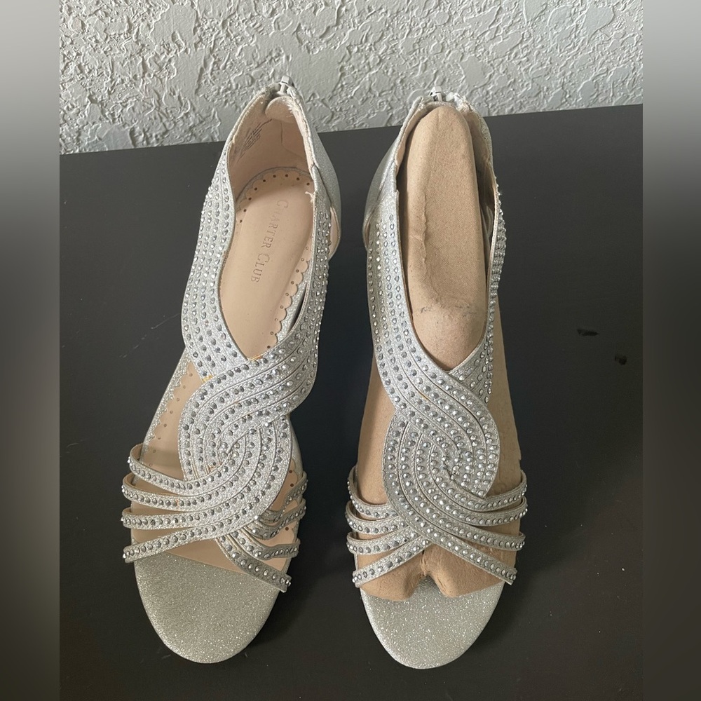 Sparkle Wedge Sandals